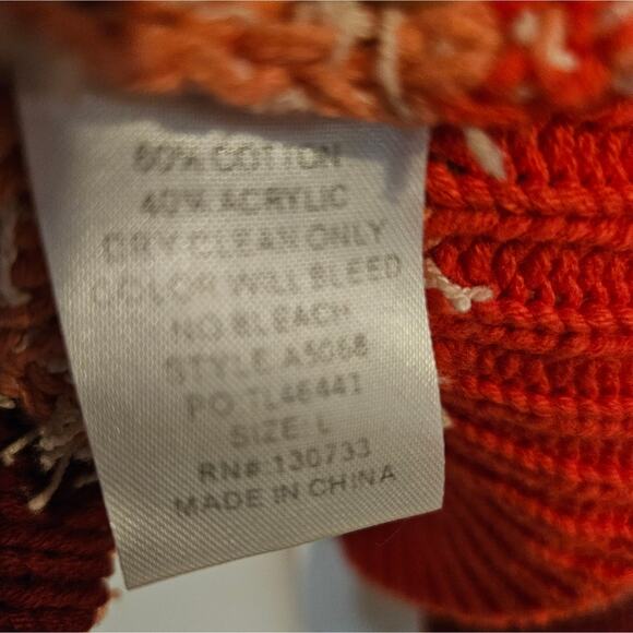 Woman's long sleeve multi-colored striped sweater size L - Picture 5 of 6